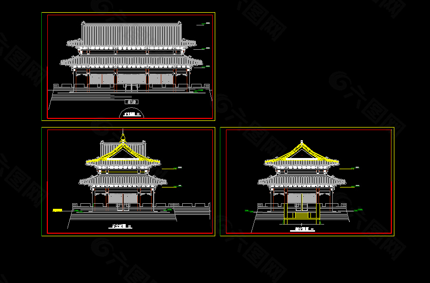 仿古建筑施工图