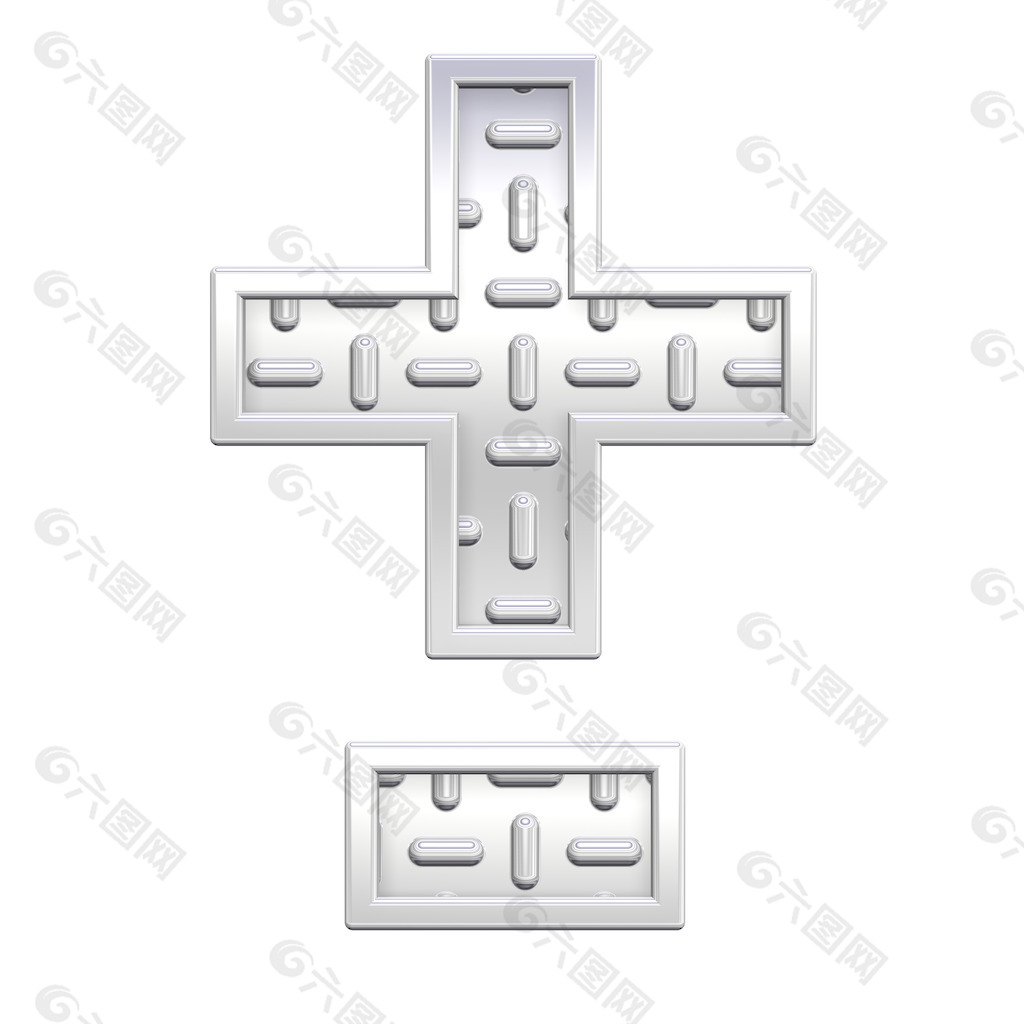 连字符减去加标记的字母集钢花纹板