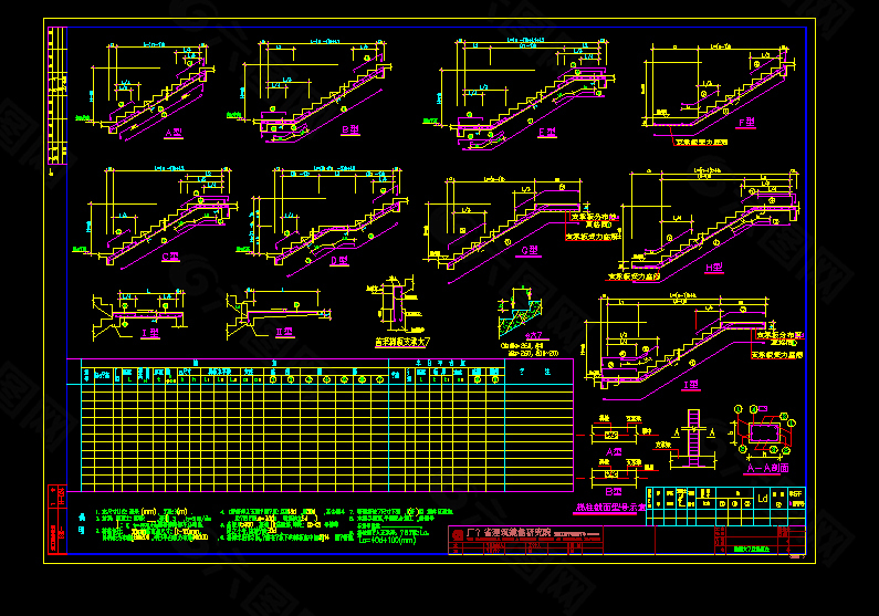 楼梯图纸
