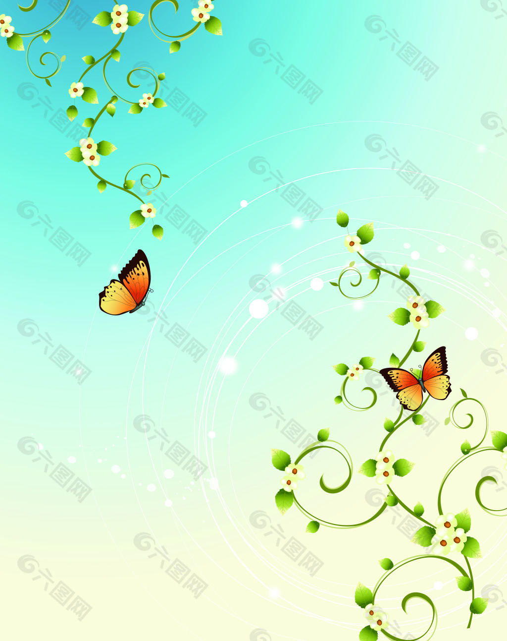 花纹图案 蝴蝶