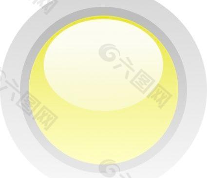 LED圆（黄色）剪贴画