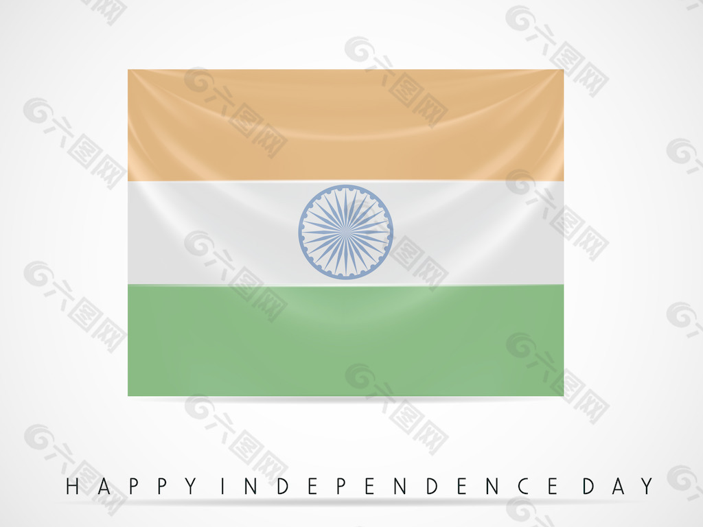 印度挥舞旗帜的背景