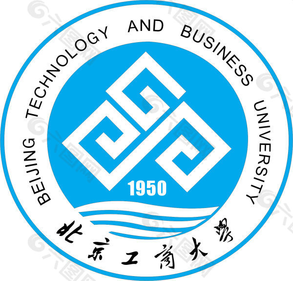 北京工商大学徽章logo