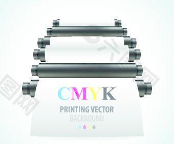 打印机CMYK设计矢量图04