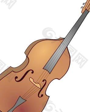 低音提琴的剪贴画