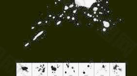 喷溅斑点笔刷 下载
