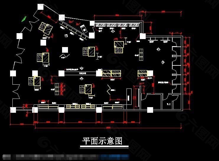 專賣店cad設計 當前位置: 首頁 > 裝飾裝修 > 室內設計 > 家裝平面圖