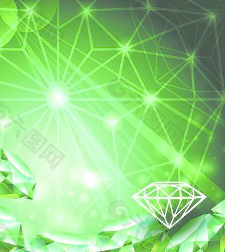绿色的钻石矢量素材04