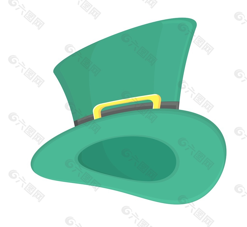 复古绿妖精帽子