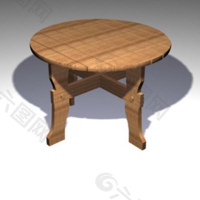木质圆形桌子