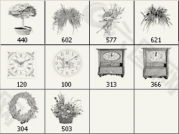 植物&钟表笔刷 下载