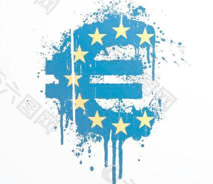 建立欧盟旗帜和标志设计矢量图01
