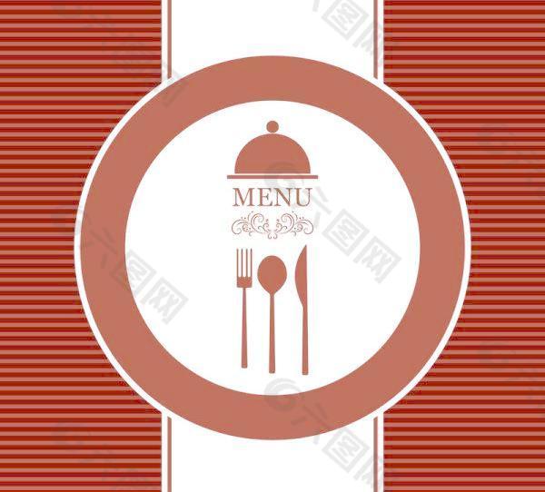 一般餐馆的菜单封面模板向量集21