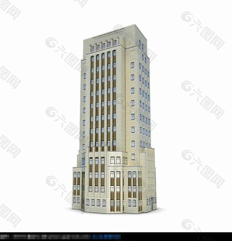 世贸中心立体建筑模型