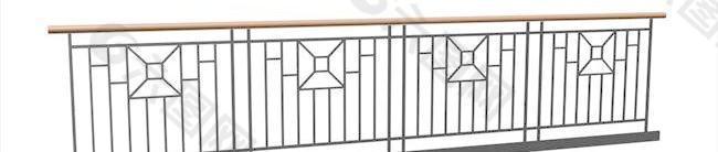 室内装饰建筑部件之栏杆163D模型
