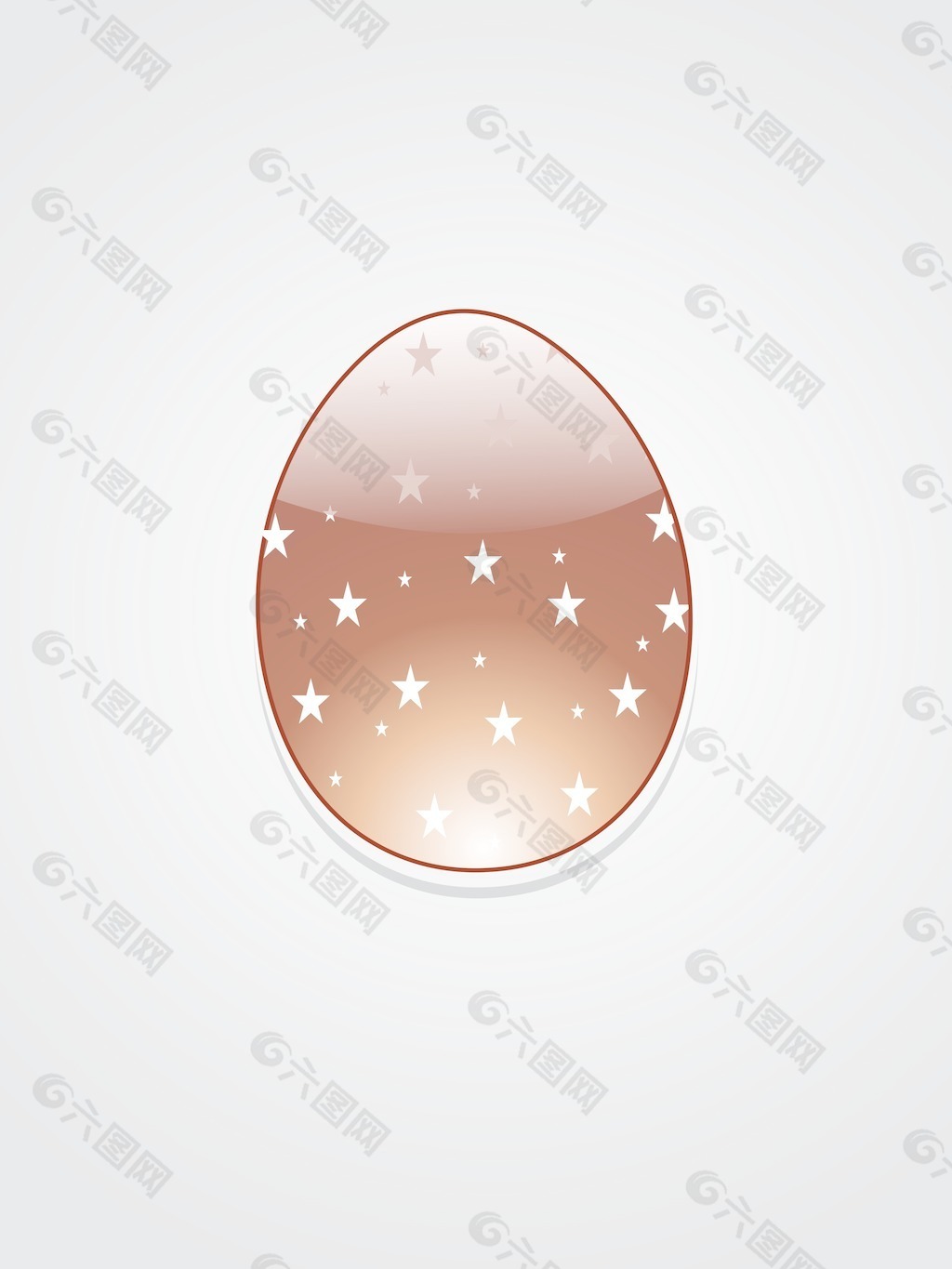 巧克力复活节彩蛋的插图背景