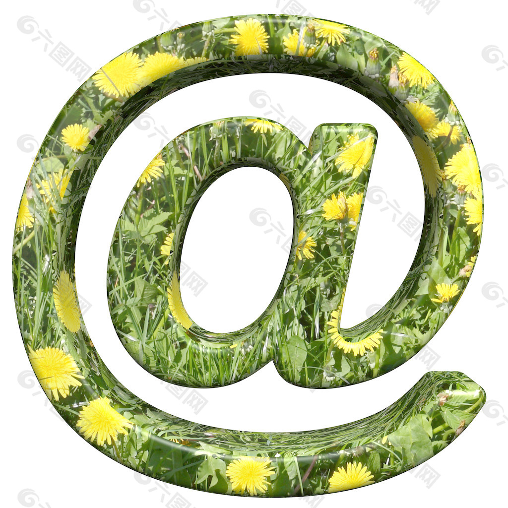 电子邮件符号从花的字符集