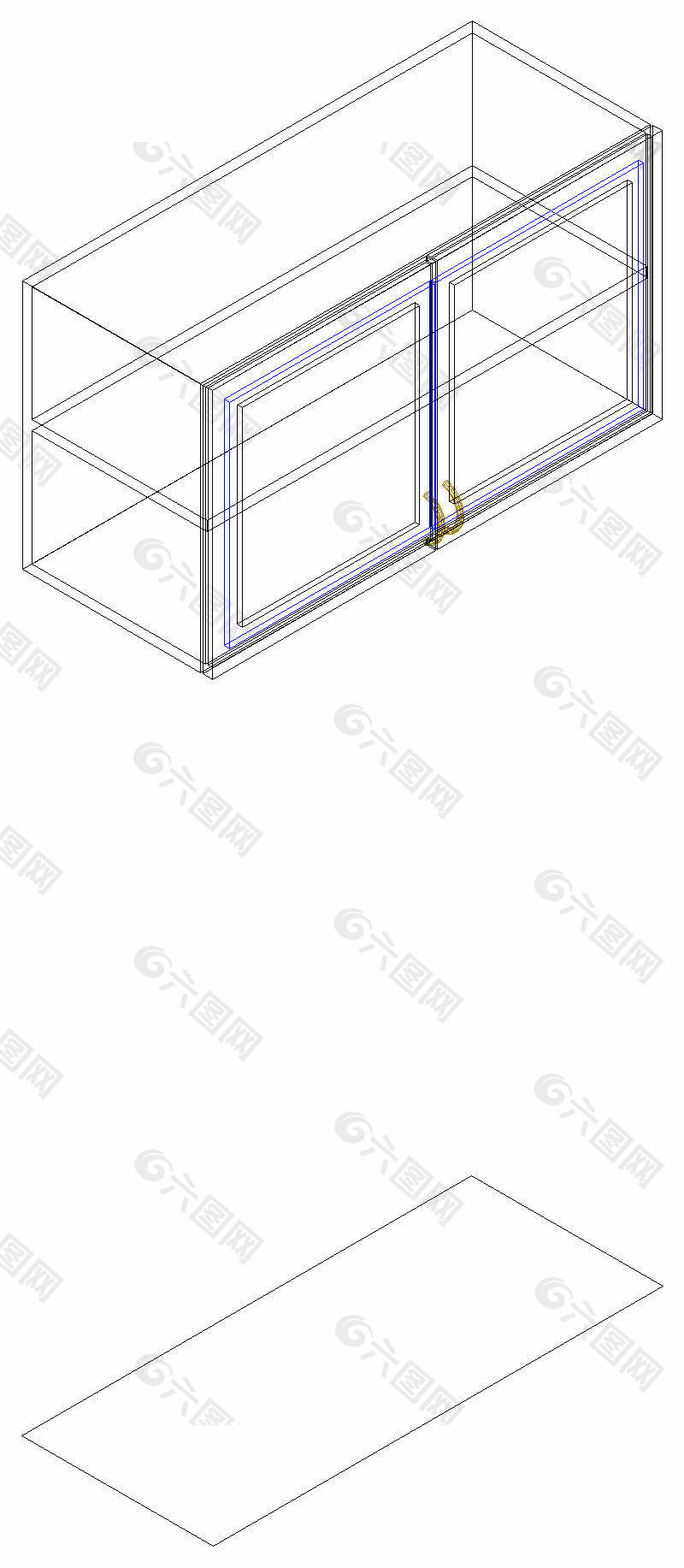 双门吊柜