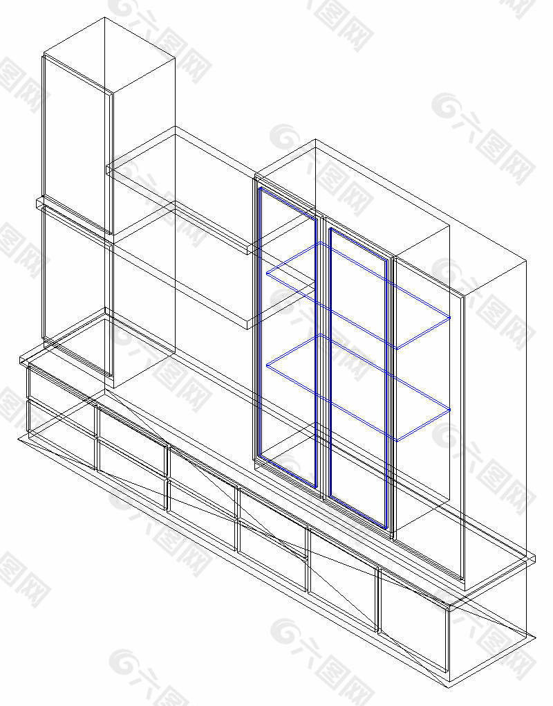 双层多模组合柜