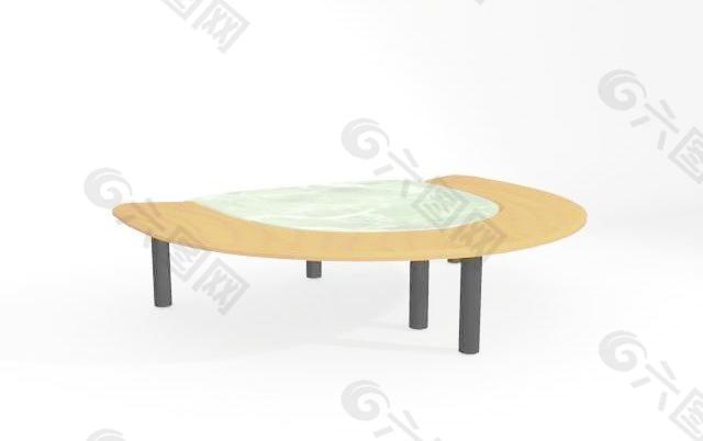 室内家具之会议桌0033D模型