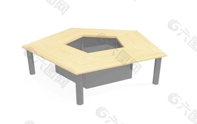 室内家具之会议桌0023D模型