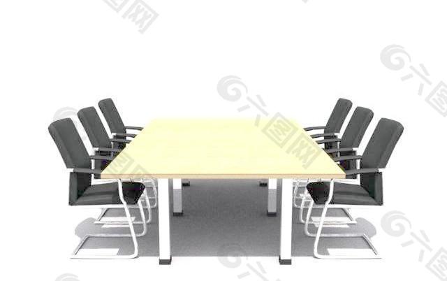 室内家具之会议桌0113D模型