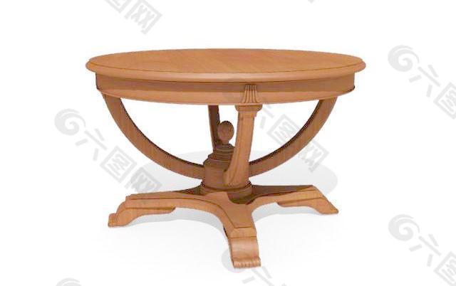 欧式家具桌子0333D模型