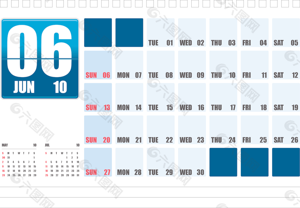 2010_table top_06jun日历