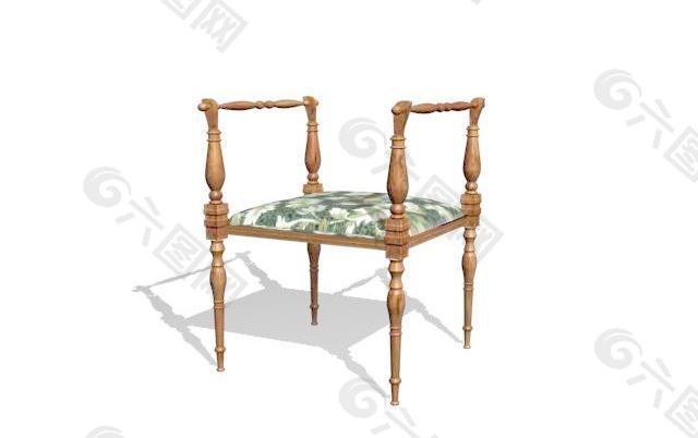欧式家具椅子0013D模型