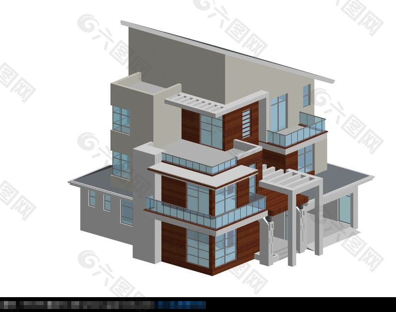 结构简单的3d建筑