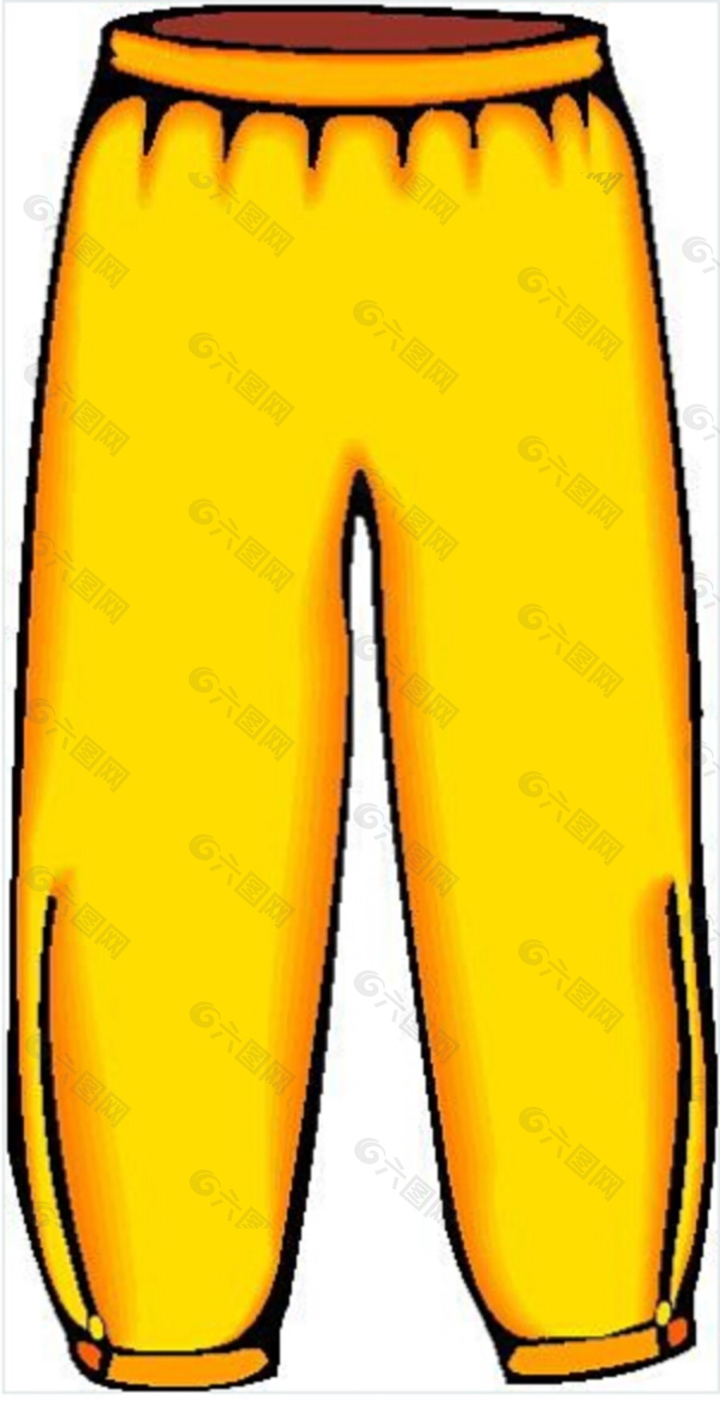 黄色裤子