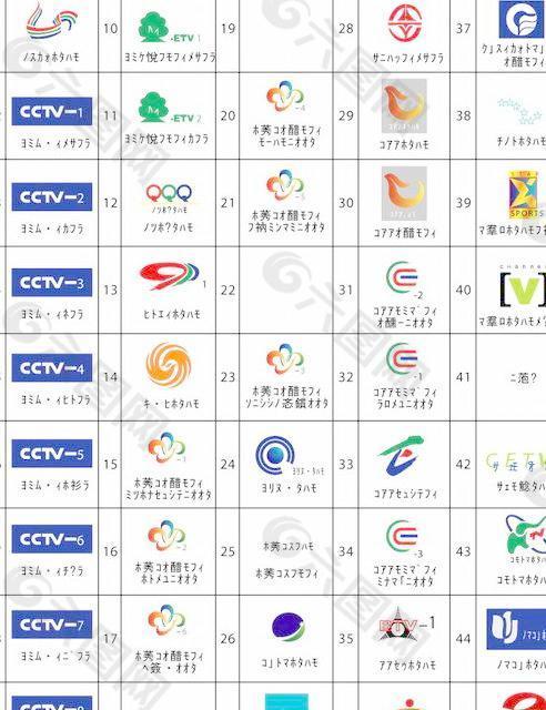 电视台矢量标志大全图片 下载