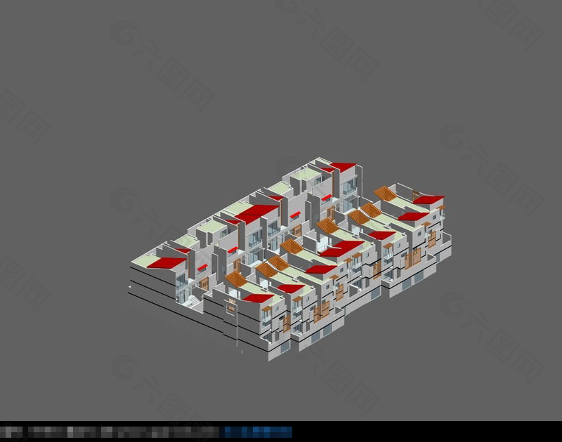 建筑模型3d渲染图