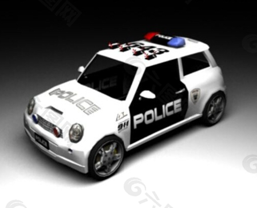 mini警车模型