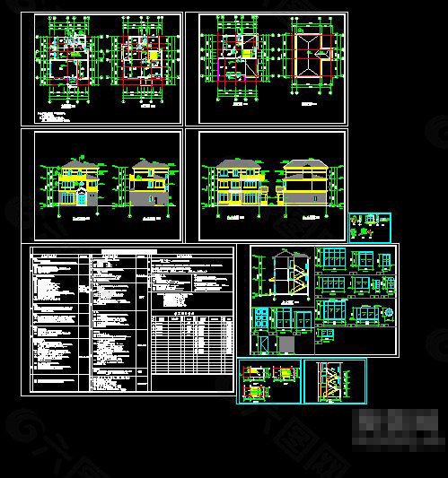 别墅CAD设计方案图