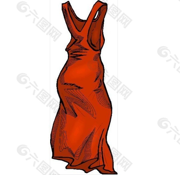 性感红裙