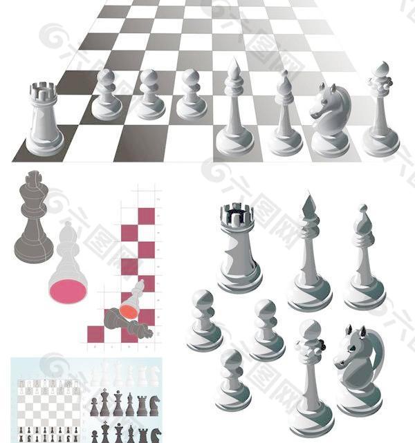 国际象棋矢量素材