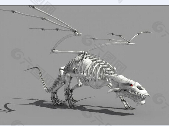 龙骨架模型