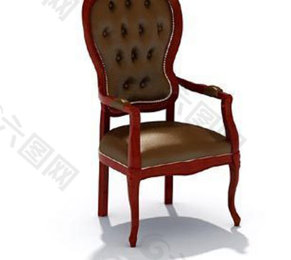 时尚现代单人软椅3D模型