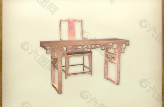 中国古典家具古典家具组合0053D模型