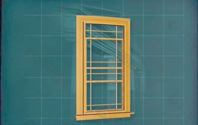 门窗构件之窗户3D模型窗户027