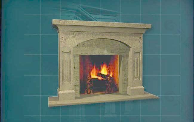 装饰构件之壁炉3D模型壁炉008