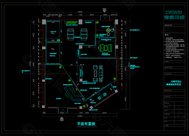 地板专卖cad图纸
