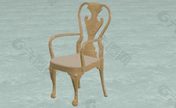 传统家具椅子3D模型A-041