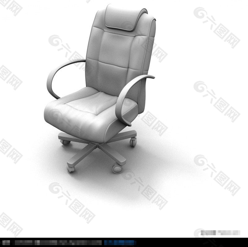 3D时尚办公椅模型