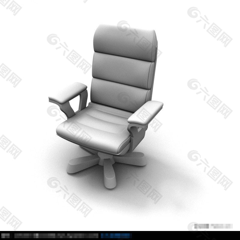 精美创意办公椅3D素模