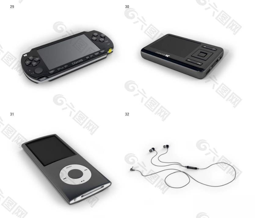 游戏机和MP3模型
