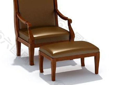 时尚软椅三维模型
