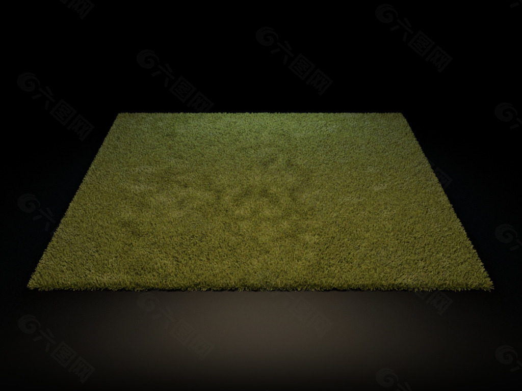 绿色羊毛地毯
