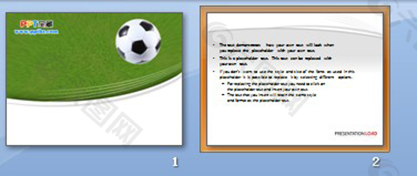 足球特写ppt模板